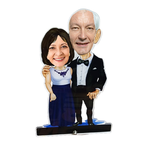 Old is Gold Couple Caricature  | AC15