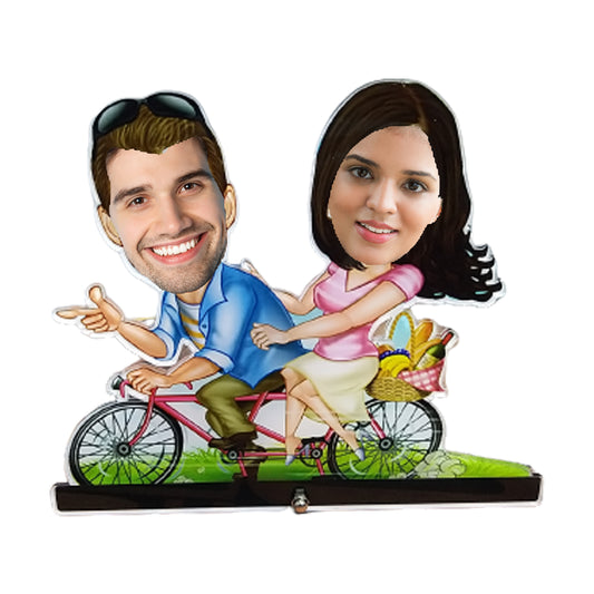 Bicycle  Couple Caricature | AC07