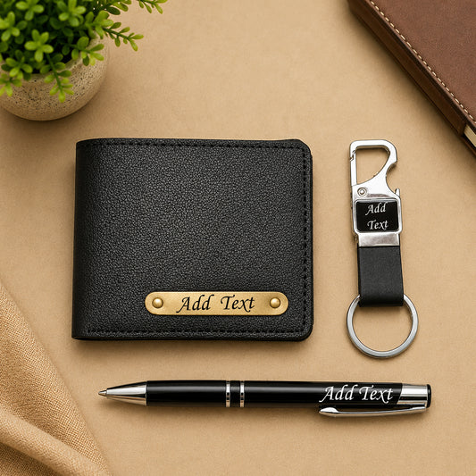 Personalized Wallet Set (Black)