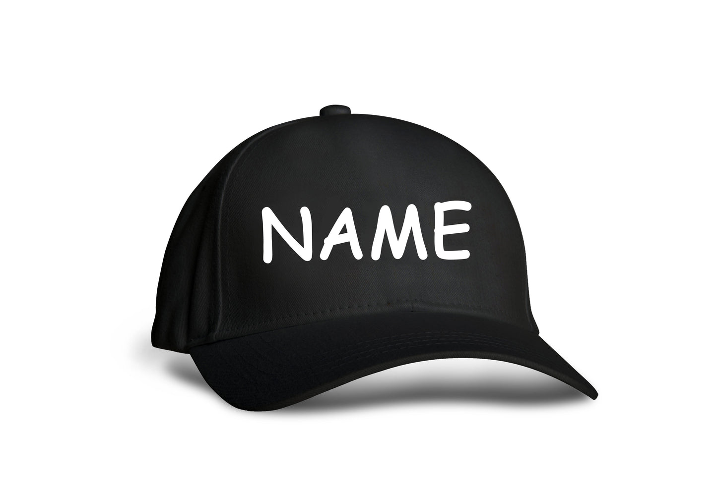 Your Name/Text | Black Printed Cap