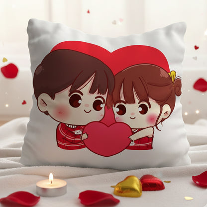 Cute Couple 12x12 Cushion with filler