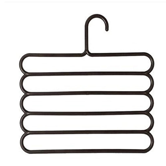 5 Layer Trouser Scarf Hangers Holders (Pack of 2)