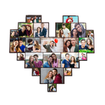 Heart Shape Wall Frame | 12x12 inches | JS255