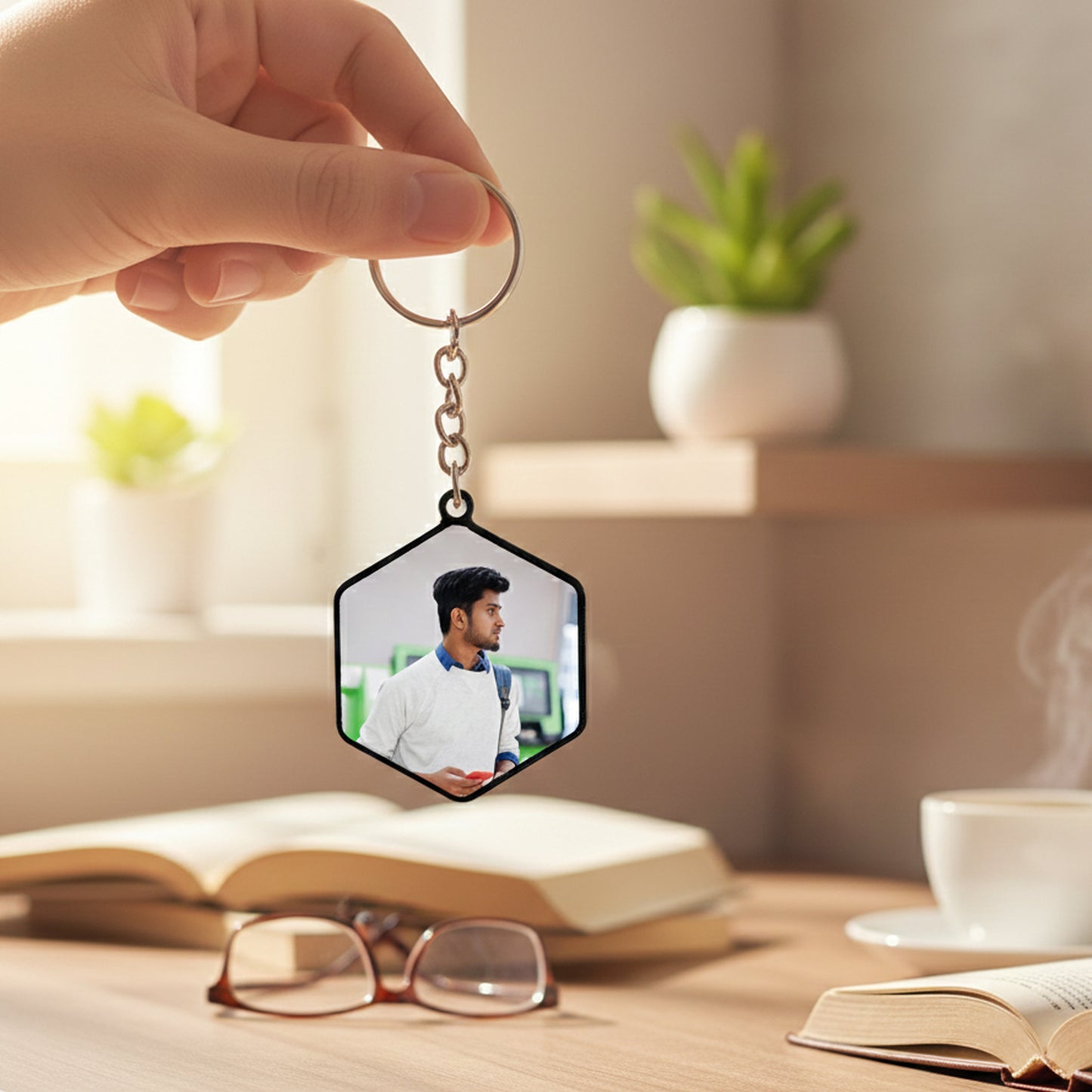 Customized Keychain | Hexogon