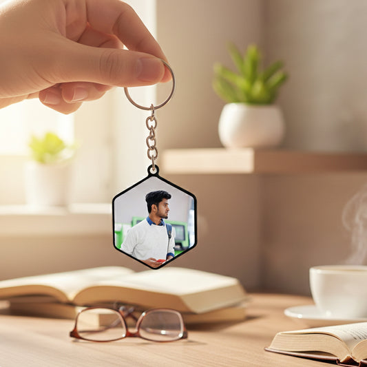 Customized Keychain | Hexogon