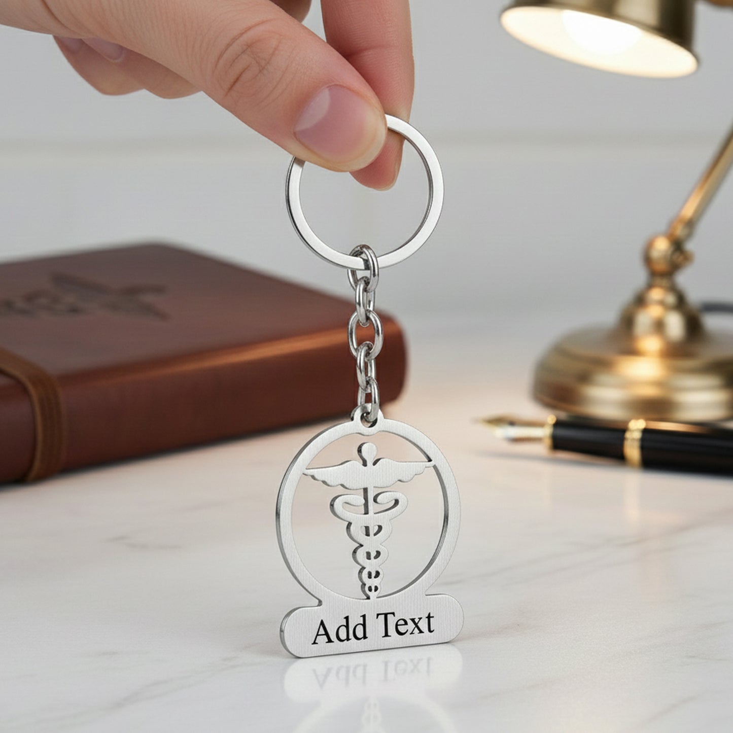 Stainless Steel Doctor Keychain