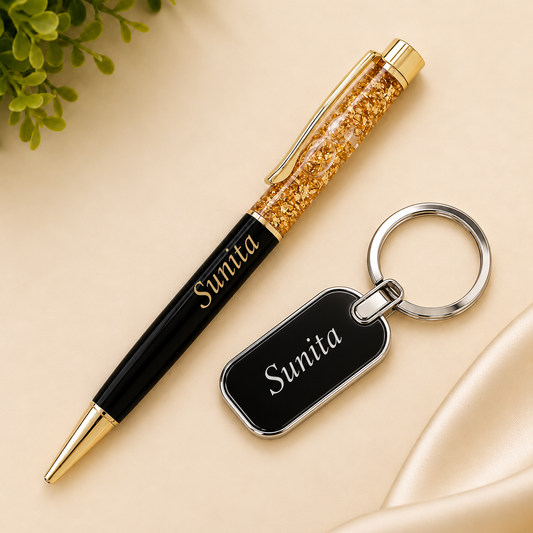 Personalized Pen & Keychain Combo | C08