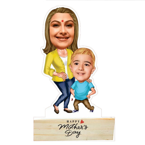 Personalized Caricature For Mother | M07