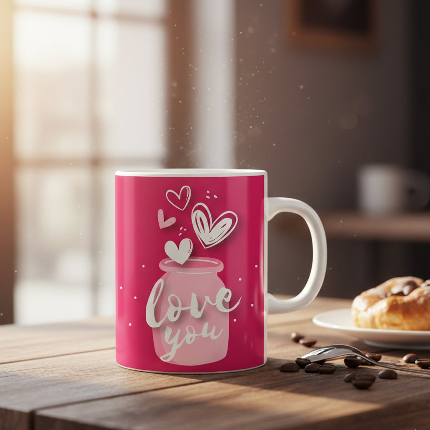 Love You Ceramic Coffee Mug -ED1413