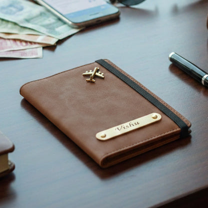 Personalized Passport Cover | Tan