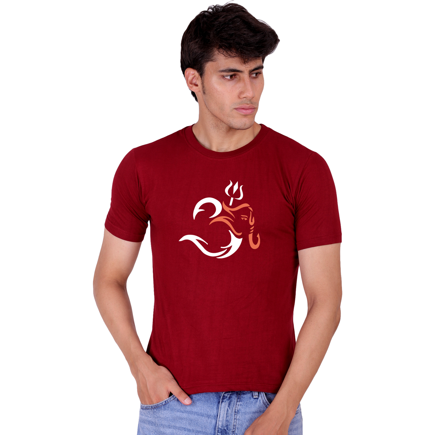 Ganesh Print Cotton T-shirt