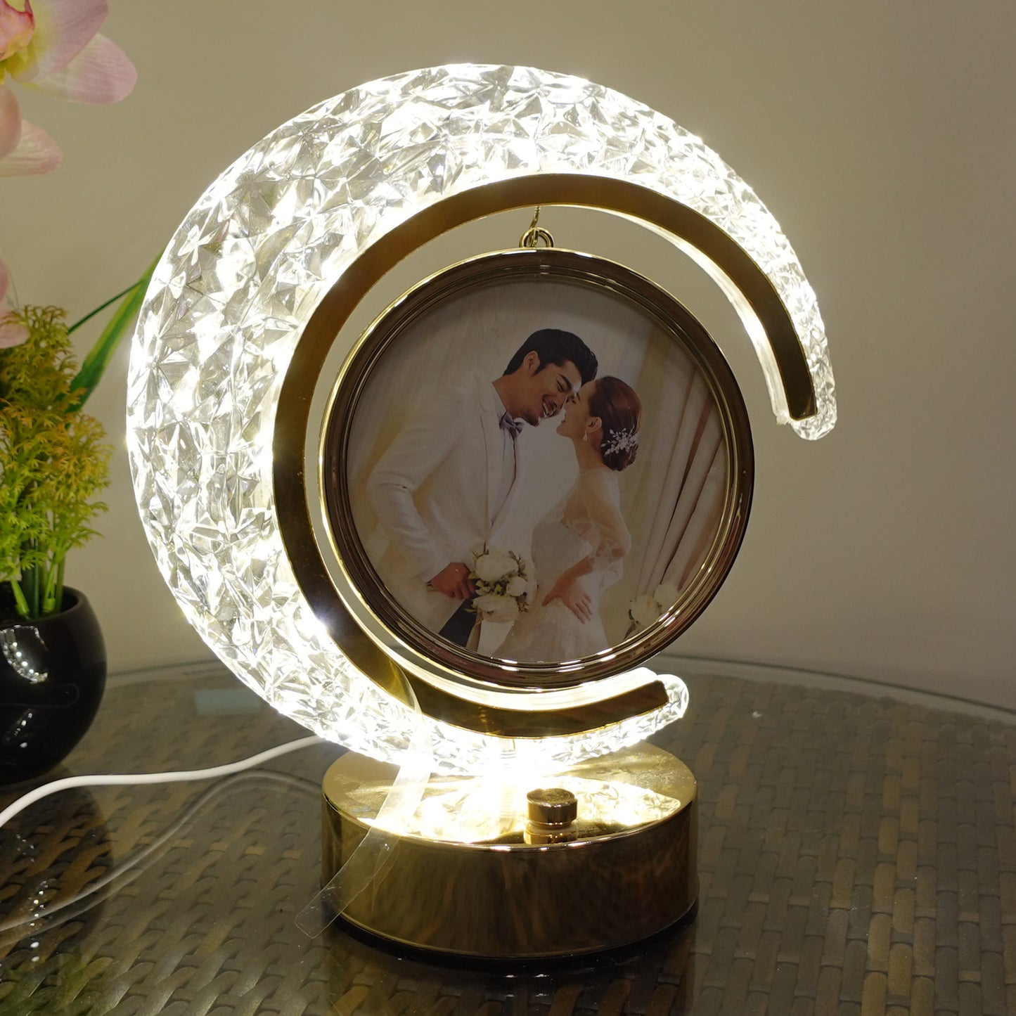 Crystal Moon Lamp