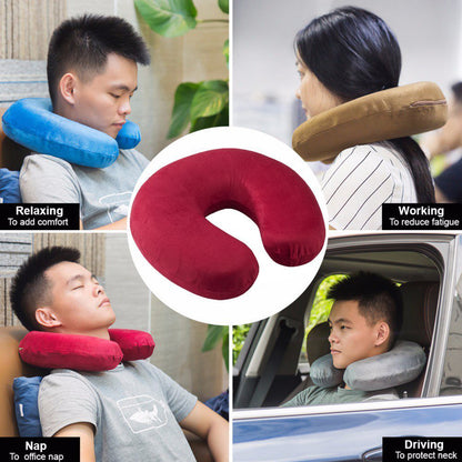 U Shape Neck Pillow (Brown)