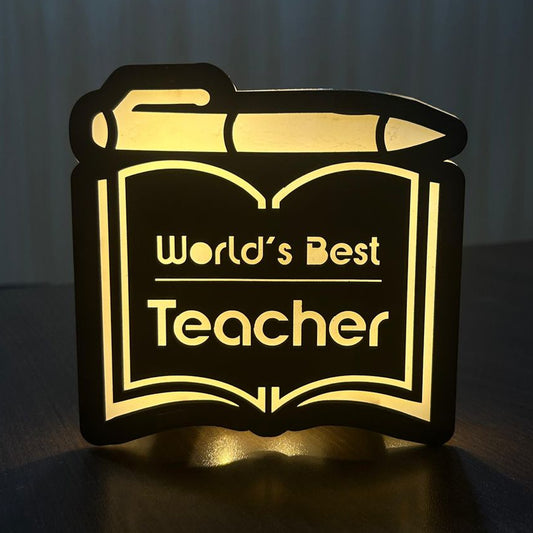 World' s Best Teacher Table Lamp