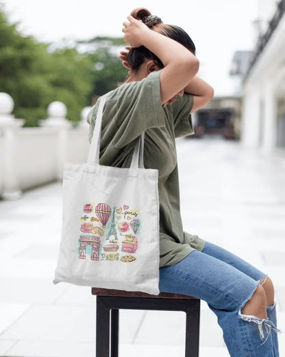 Quirky Shopping Tote Bag | Paris | Tote001