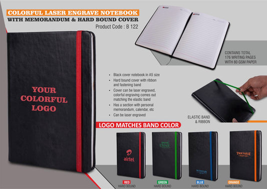 Colorful Laser Engrave Notebook