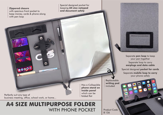 A4 Size Multipurpose Folder