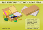 Eco stationary set with memo pads