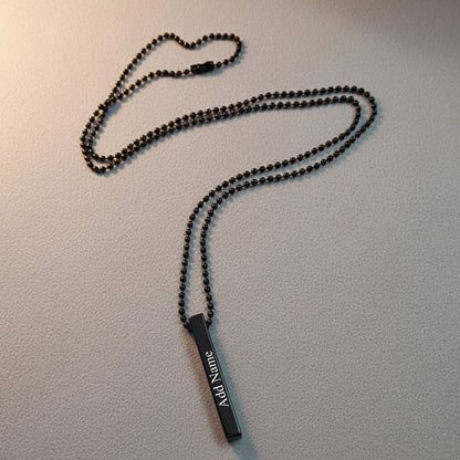 Customized Bar Pendant | BLACK