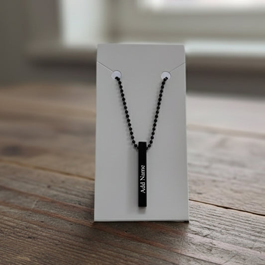 Customized Bar Pendant | BLACK