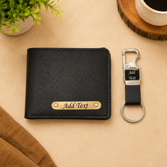 Personalized Black Wallet (Men's)