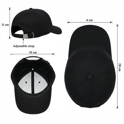 Your Name/Text | Black Printed Cap