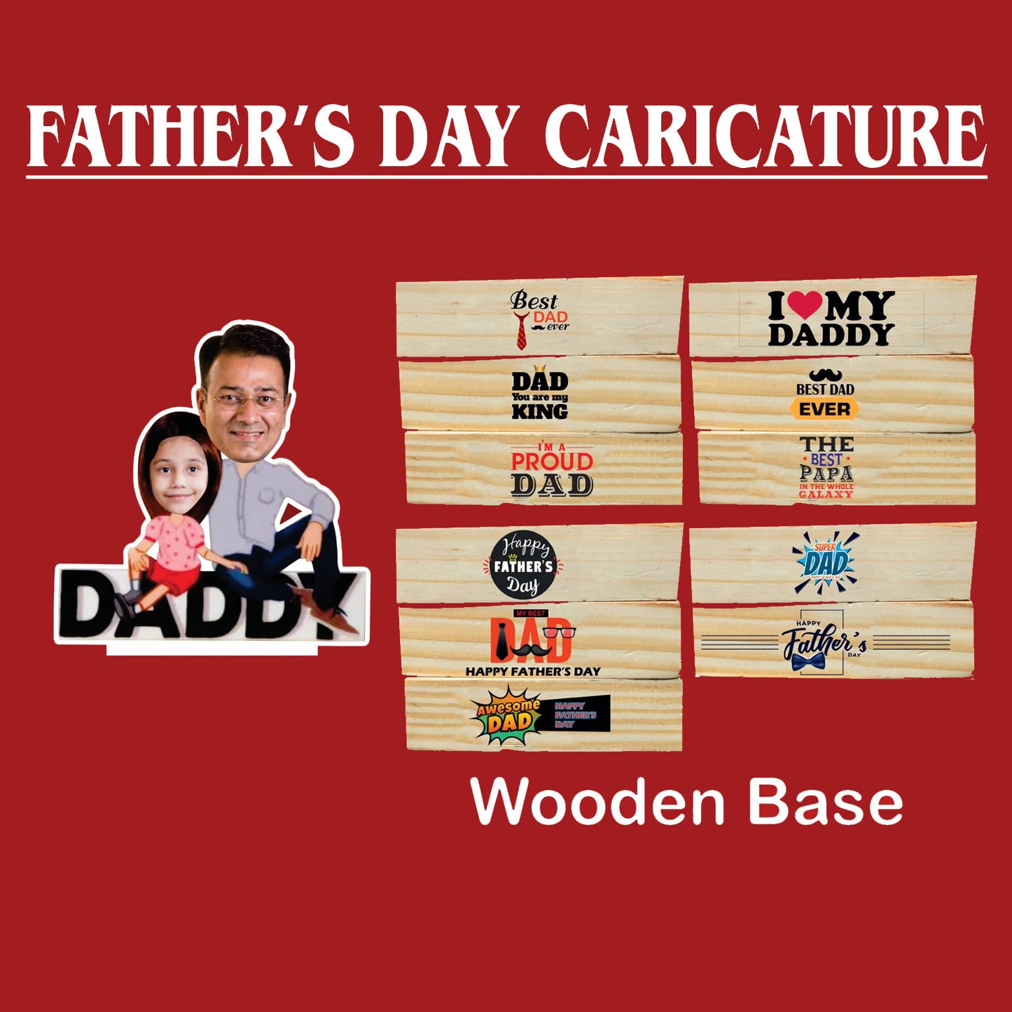 Personalized Caricature For Father | F04