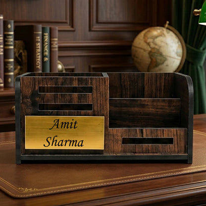 Wooden Desk Organizer
