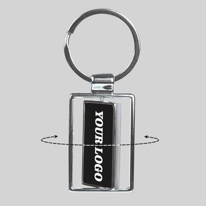 Metal Rotating Keychain Rectangle