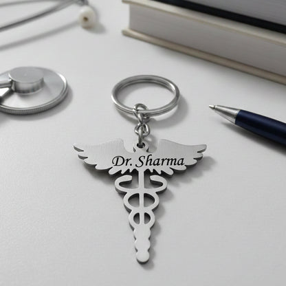 Stainless Steel Doctor Keychain