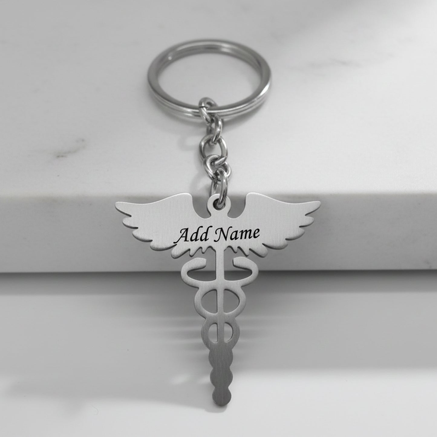 Stainless Steel Doctor Keychain
