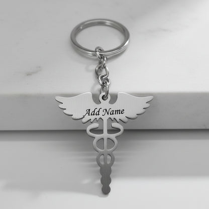 Stainless Steel Doctor Keychain
