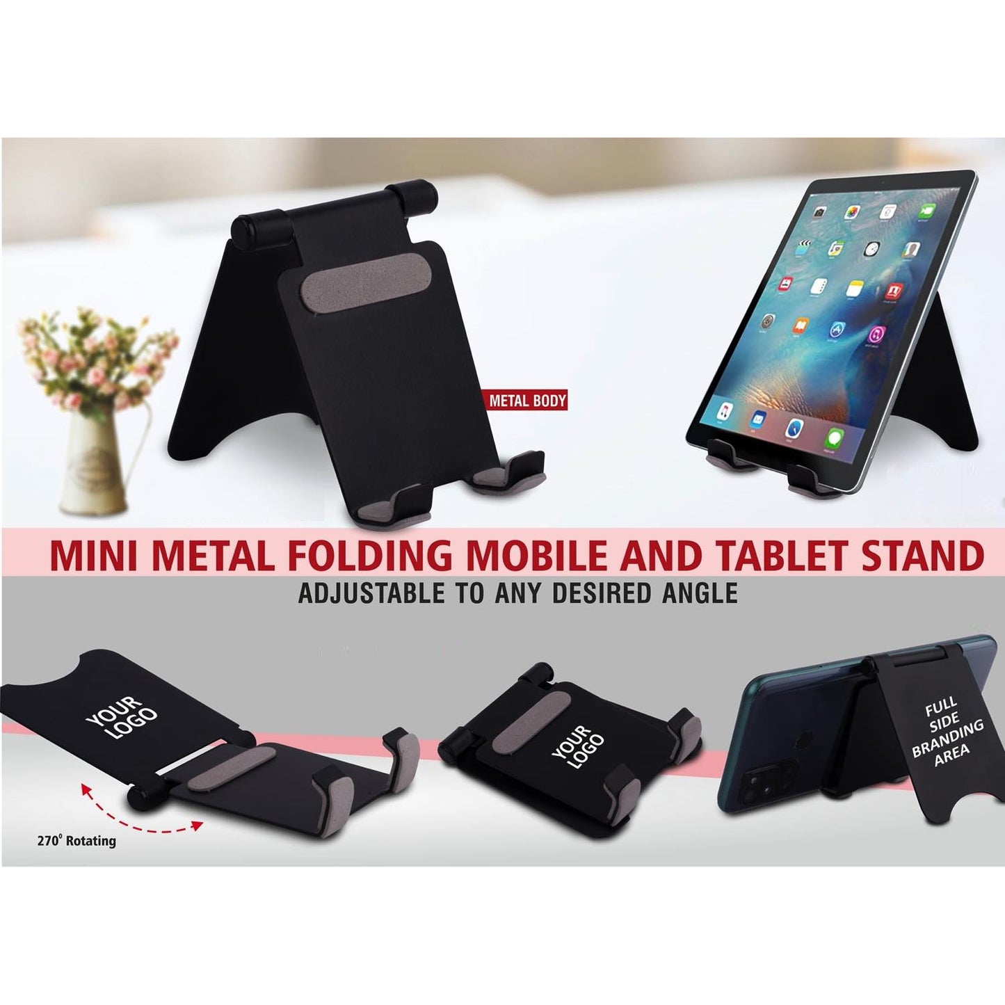 Metal Folding Mobile and Tablet Stand