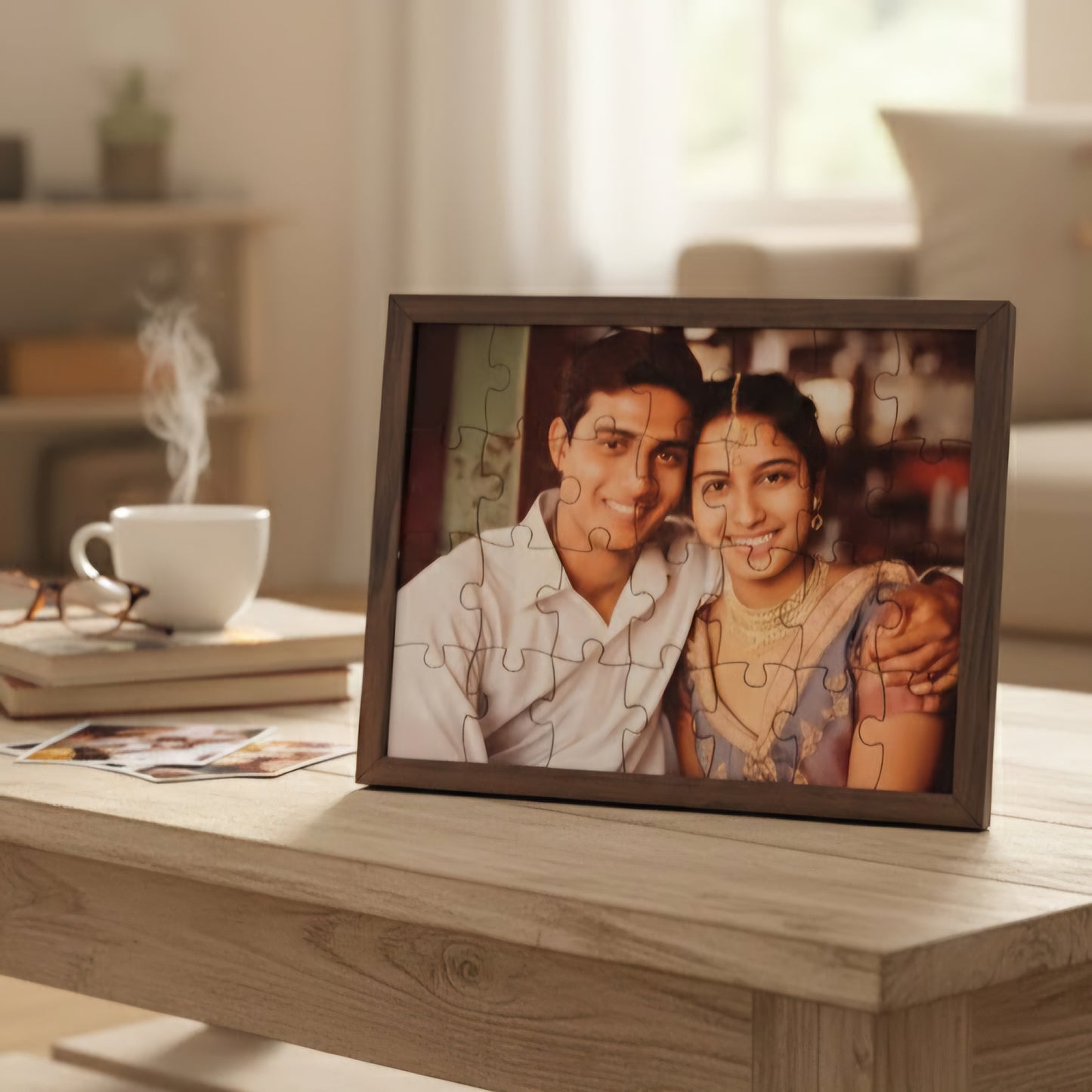 Personalized Rectangular Puzzle Frame