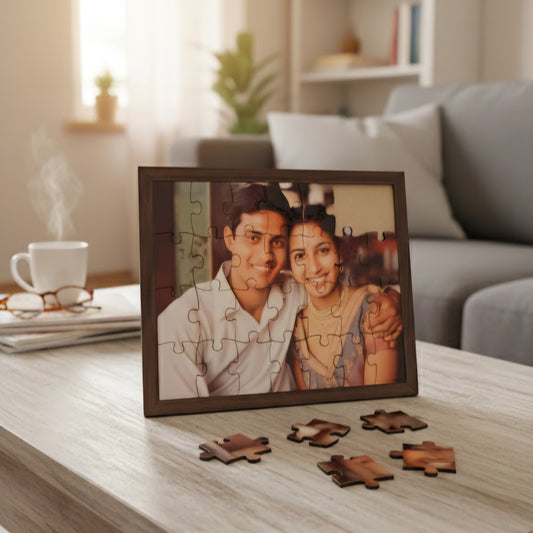 Personalized Rectangular Puzzle Frame