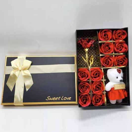 Teddy and Rose Gift Box