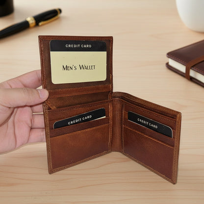 Personalized Brown Name Wallet (Men's)