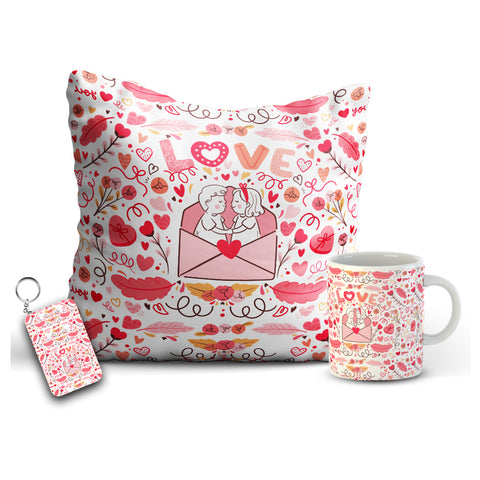 Love pattern printed Gift Combo