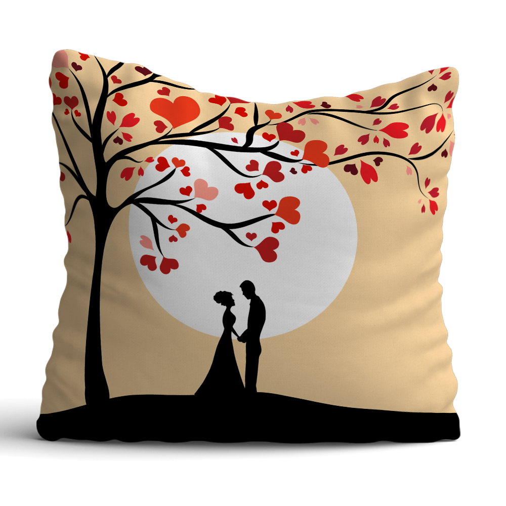 Couple holding hands 12x12 Cushion with filler