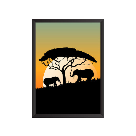 Elephant Scenery Wall Frame | PF042