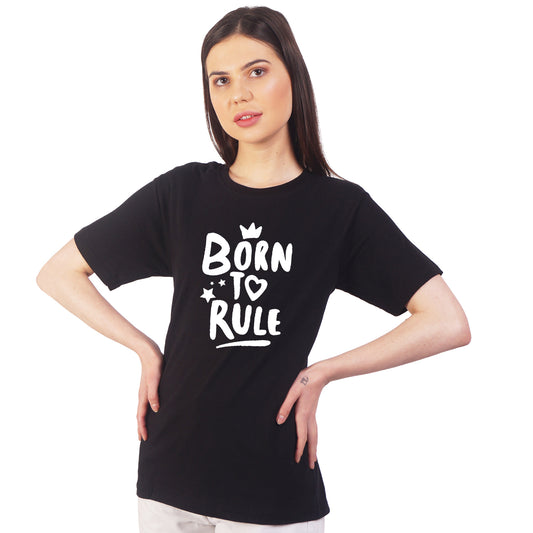 Born To Rule Cotton T-shirt | T037