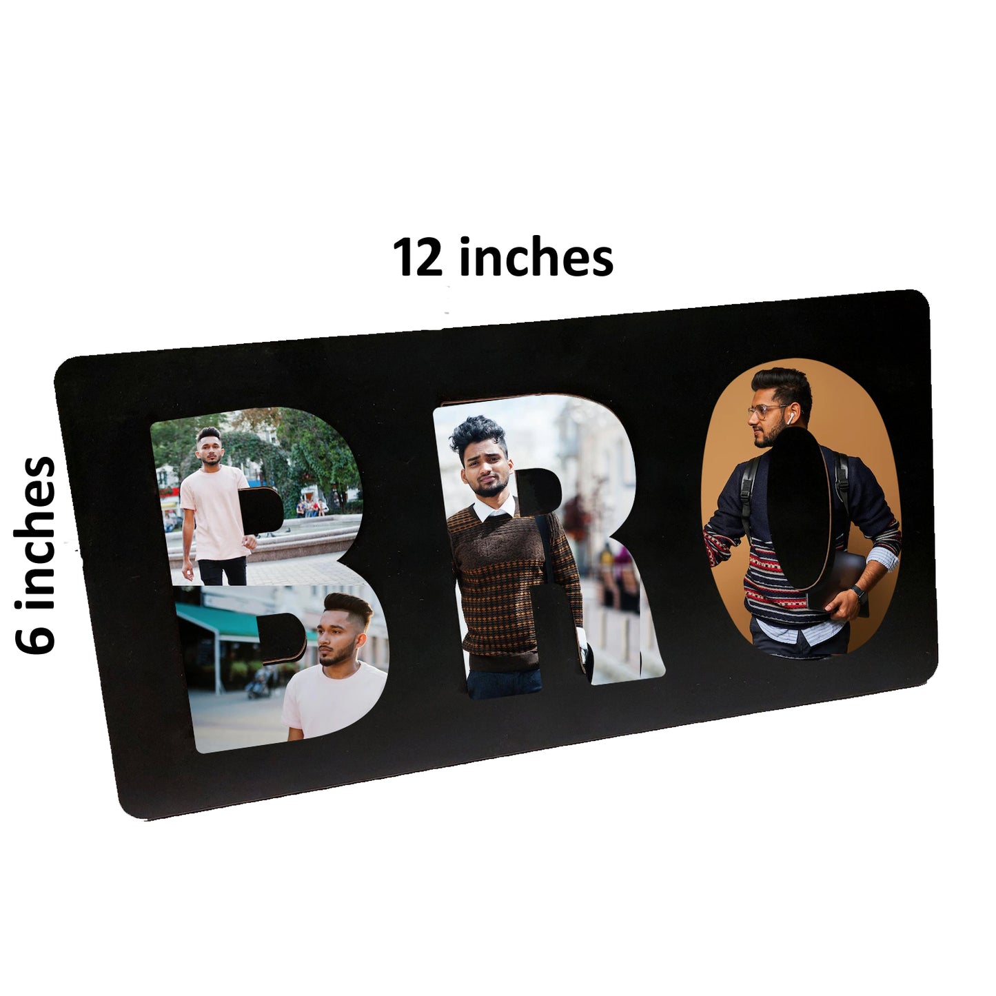 Personalized BRO Frame 6X12 inches | Gifts for brother