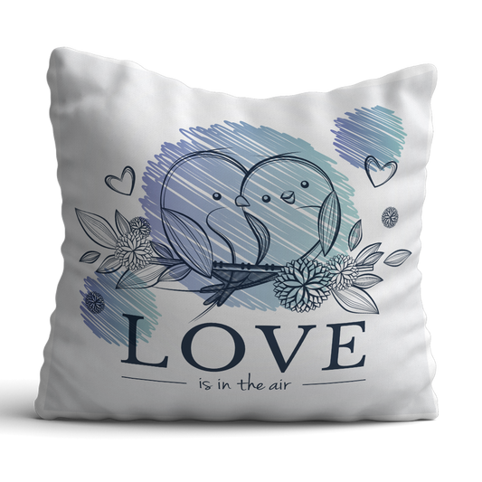 Cute Love is in the air 12x12 Cushion with filler