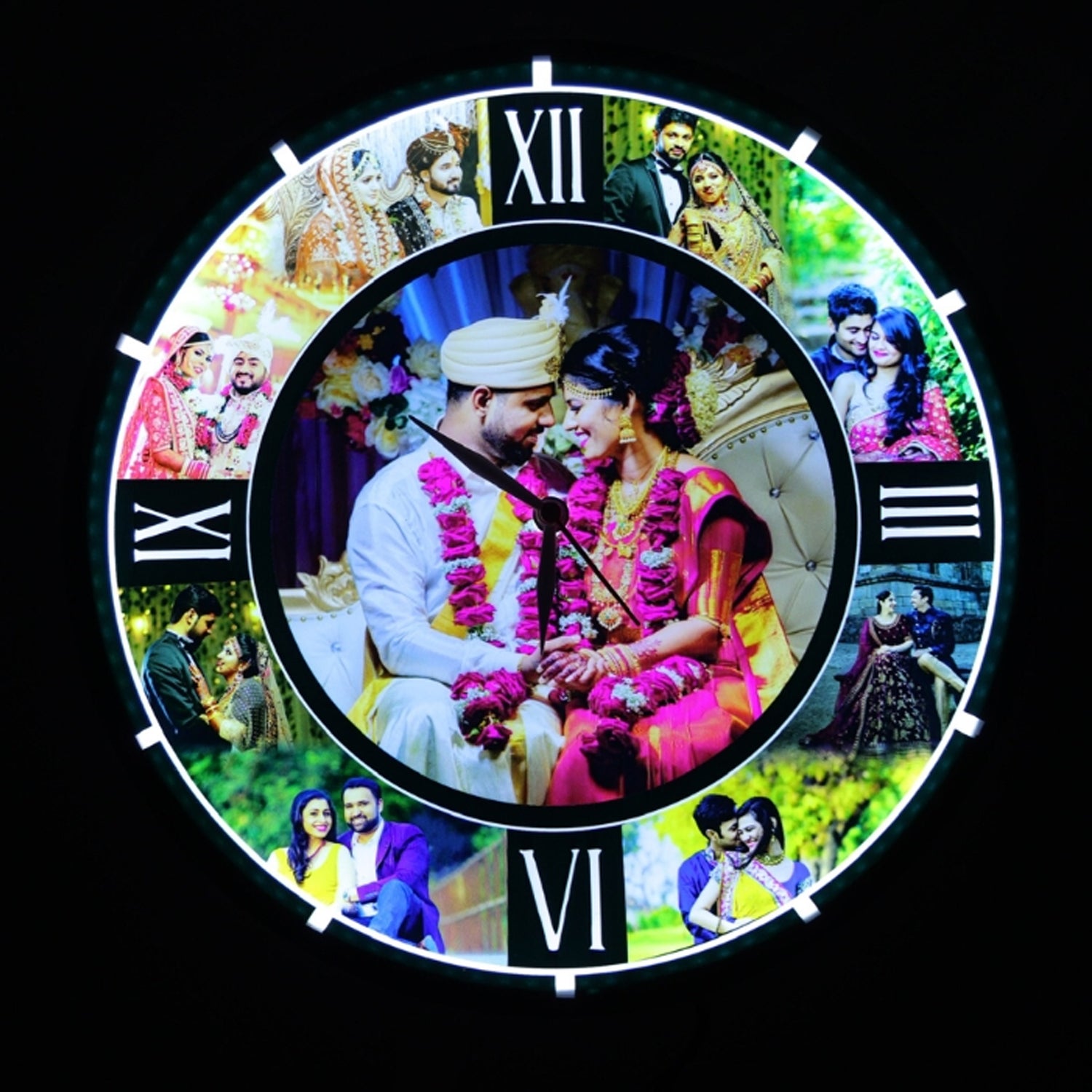 Led Custom Clock Personalized LED wall clock – QuirkyGifts
