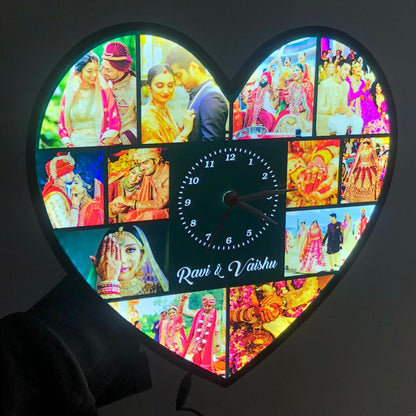 HD Acrylic LED Clock | HEART