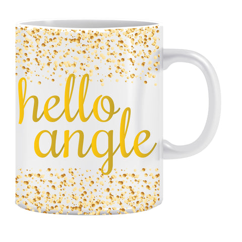 Hello Angle Ceramic Coffee Mug - ED1476