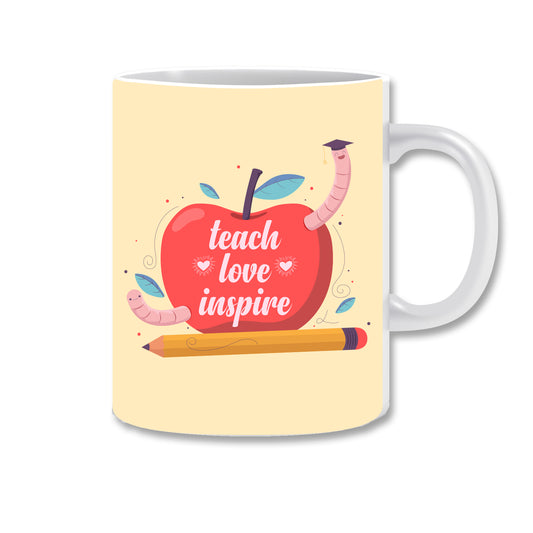 Teach Love Inspire Ceramic Coffee Mug | ED1506