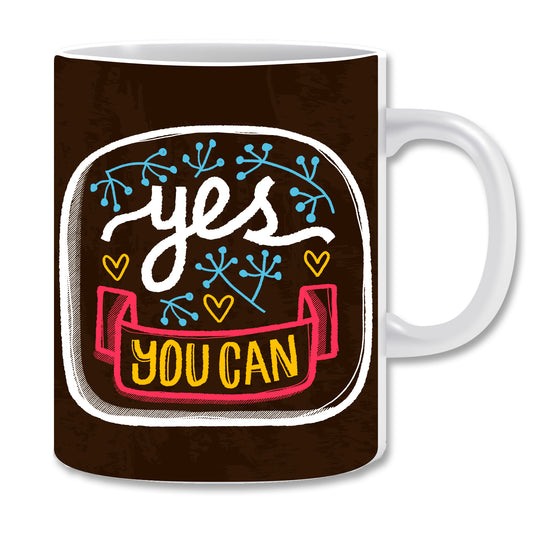 Yes You Can Ceramic Coffee Mug | ED1497