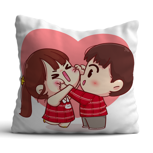 Cute Couple 12x12 Cushion with filler