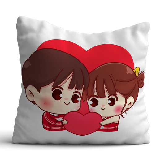 Cute Couple 12x12 Cushion with filler